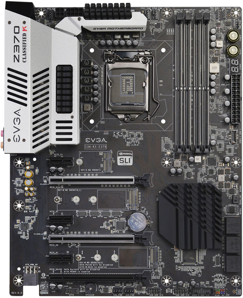 EVGA Z370 Classified K - Motherboard Specifications On MotherboardDB